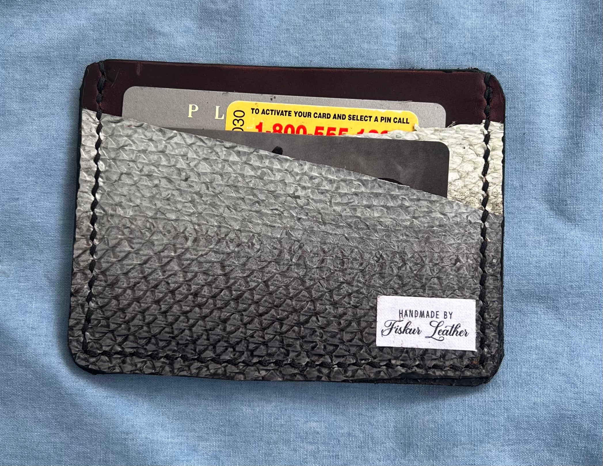 Horween card/cash wallet